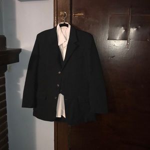 MOVING SALE NO HAGGLING YOUNG BOY NAVY 5PC BIANCO 20 SHIRT TIE VEST PANT JACKET.